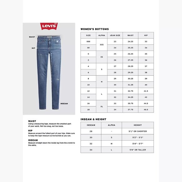 Levi's 711 Skinny Women's Jeans 10/30x32" - Picture 8 of 8
